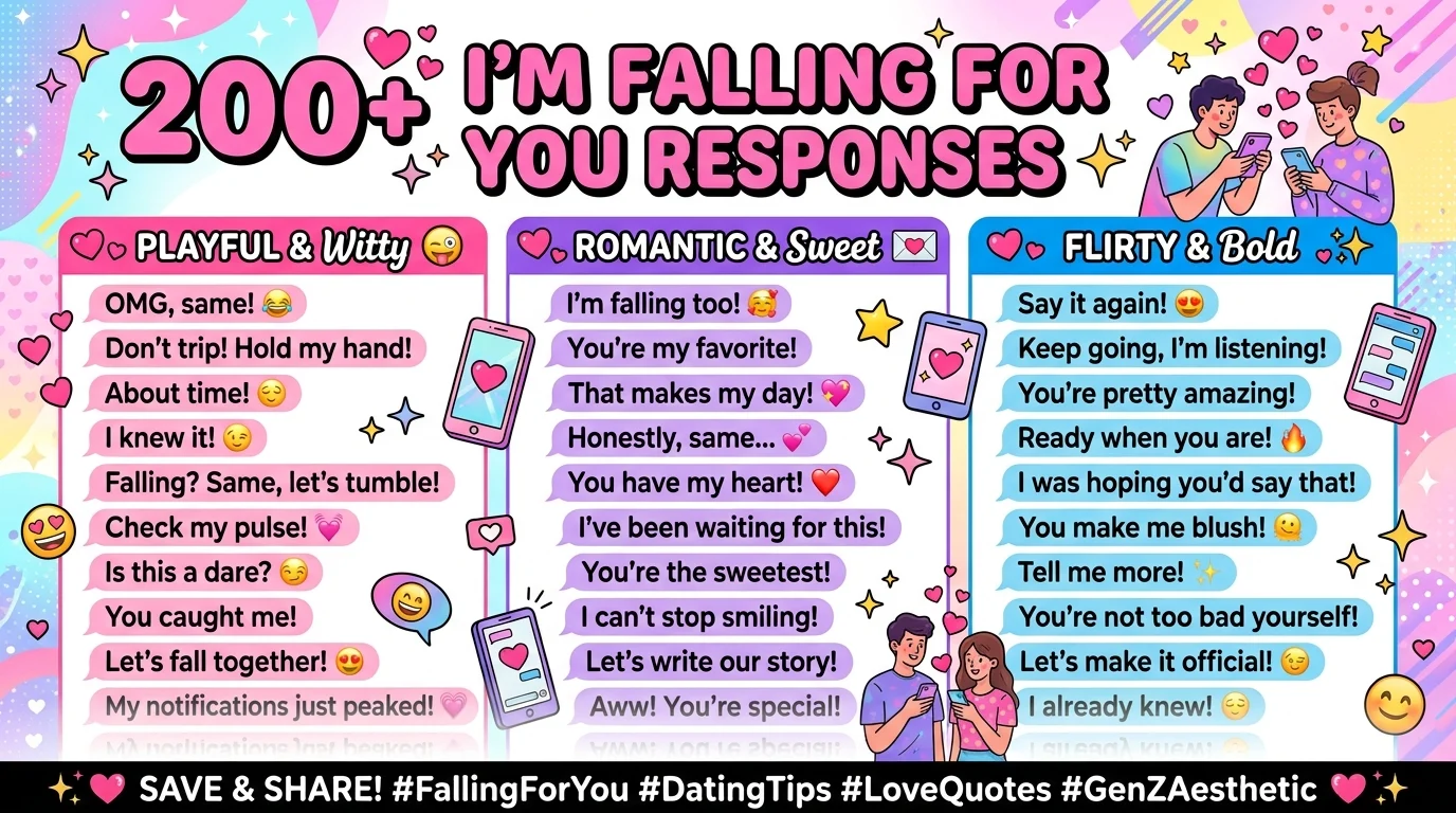 I’m falling for you responses