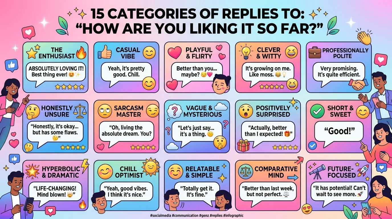 Replies to how are you liking it so far