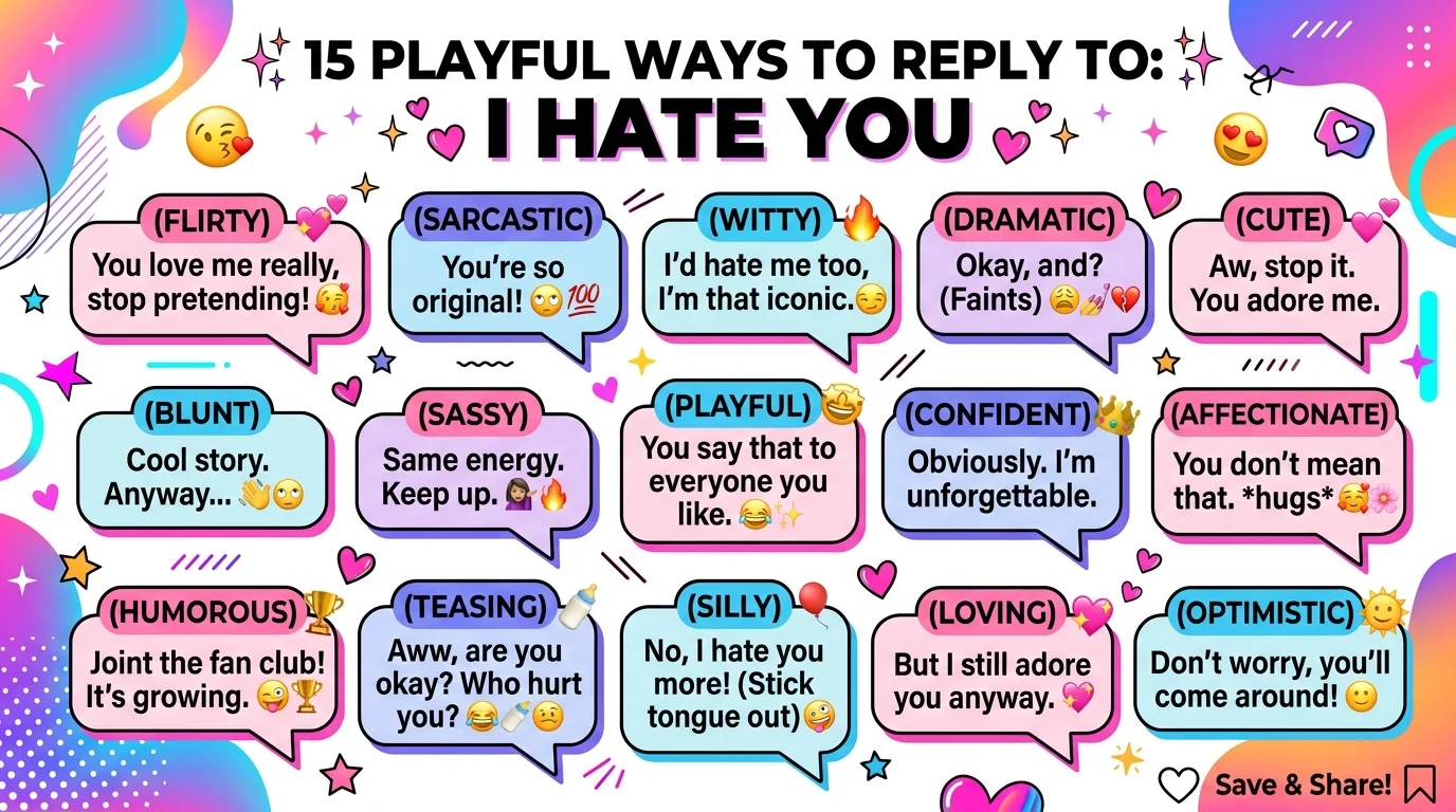 Respond to I hate you