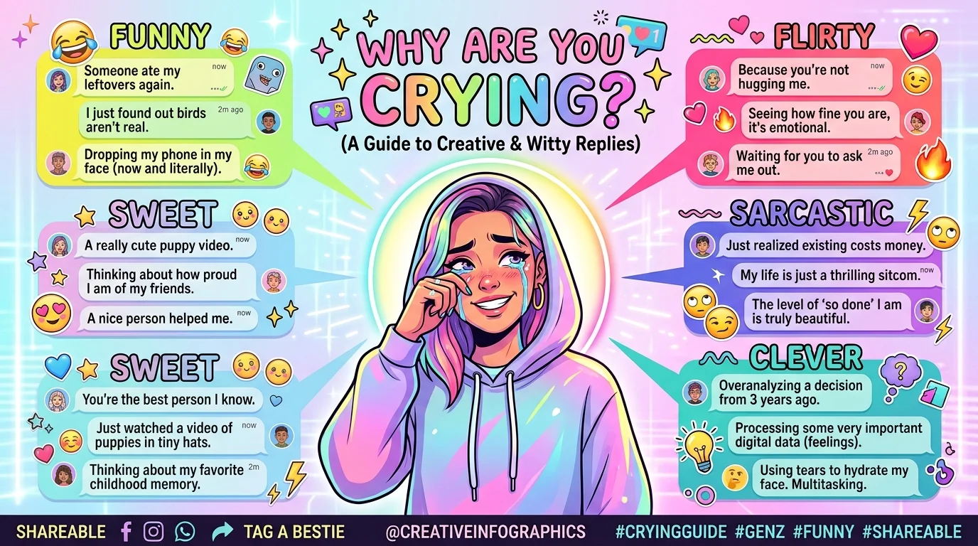 Why are you crying replies