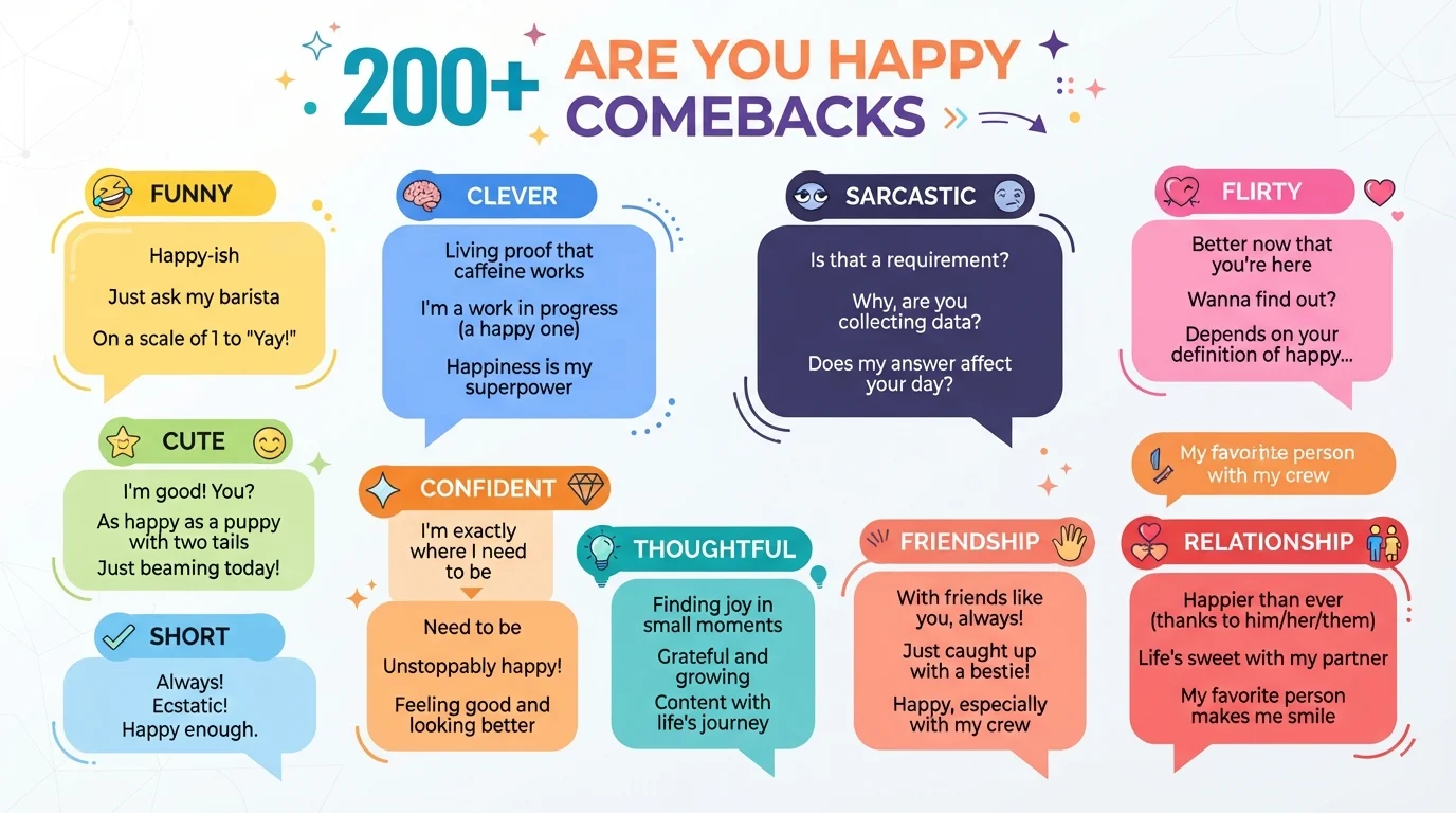 Are you happy comebacks