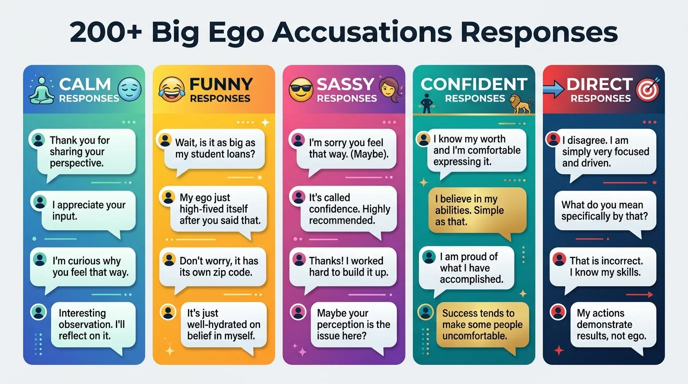 Big ego accusations responses