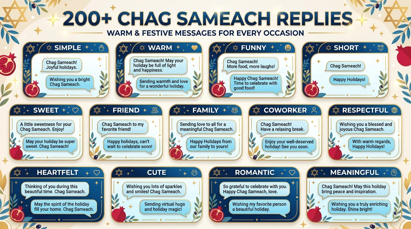 Chag Sameach replies