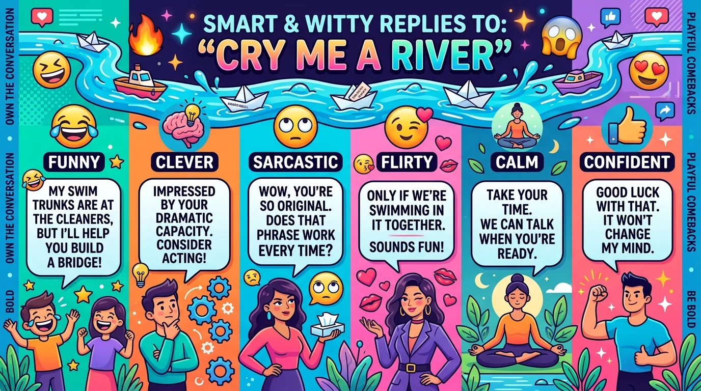 Cry me a river replies