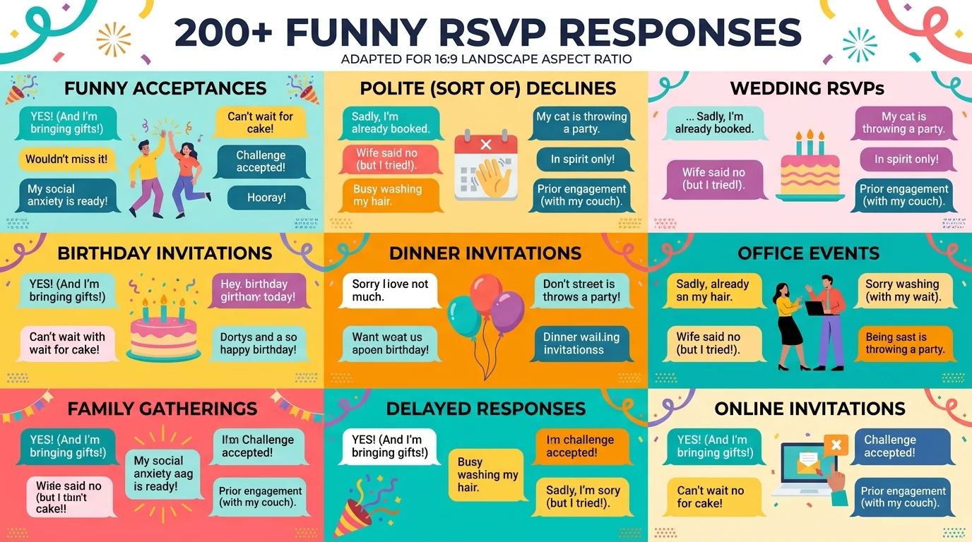 Funny RSVP responses