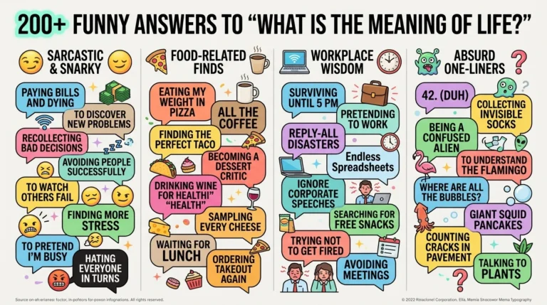 Funny answers to what is the meaning of life