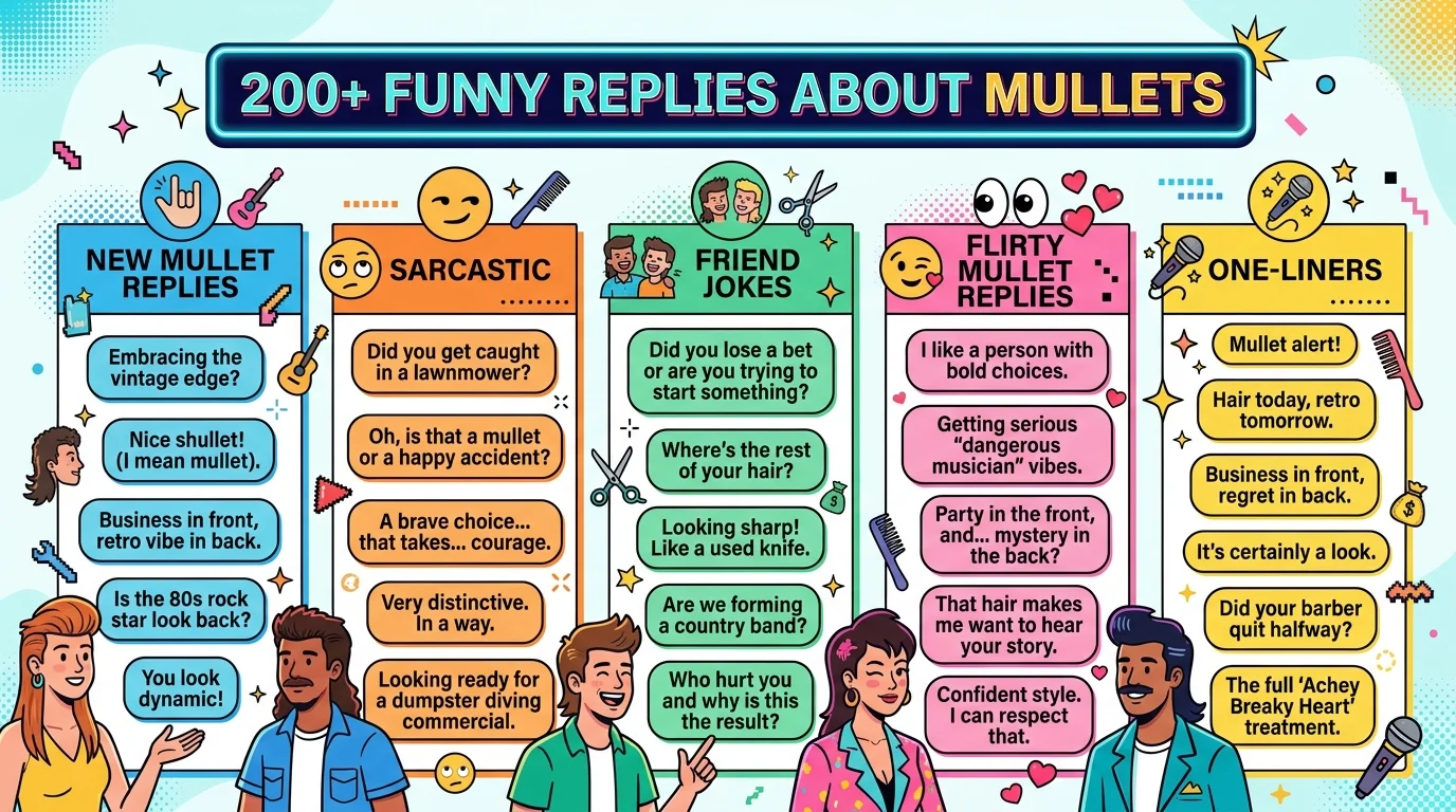 Funny replies about mullets