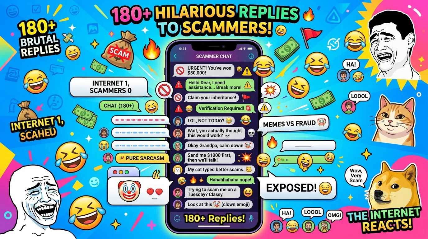 Funny replies to scammers