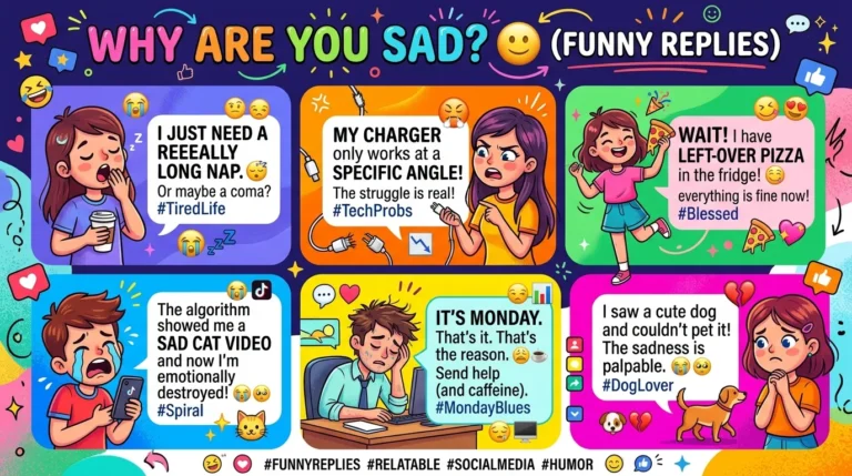 Funny replies to “why are you sad”