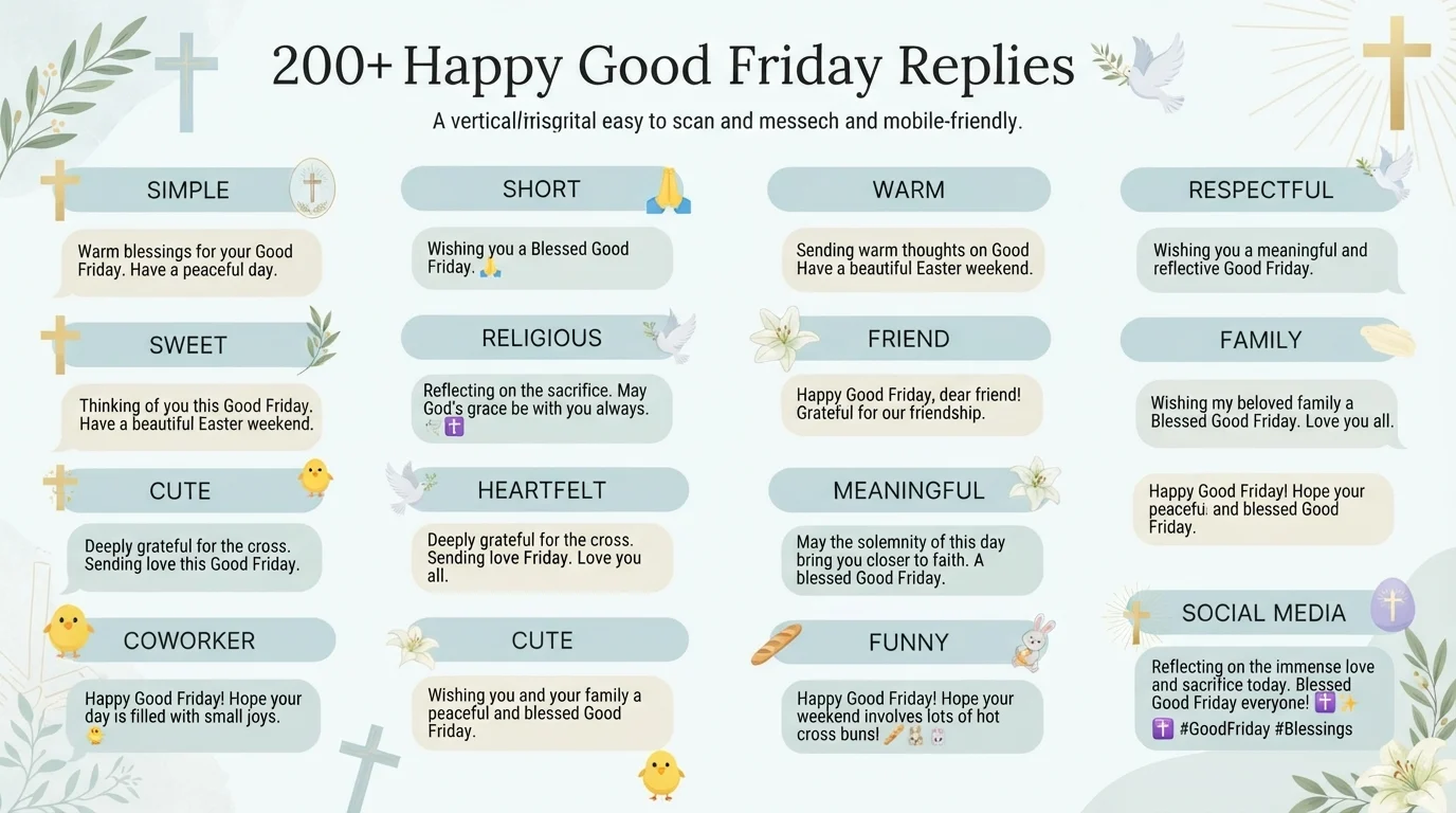 Happy Good Friday replies