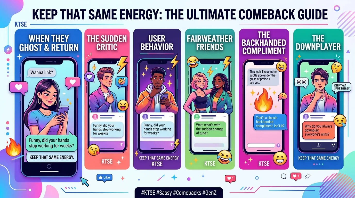 Keep that same energy replies