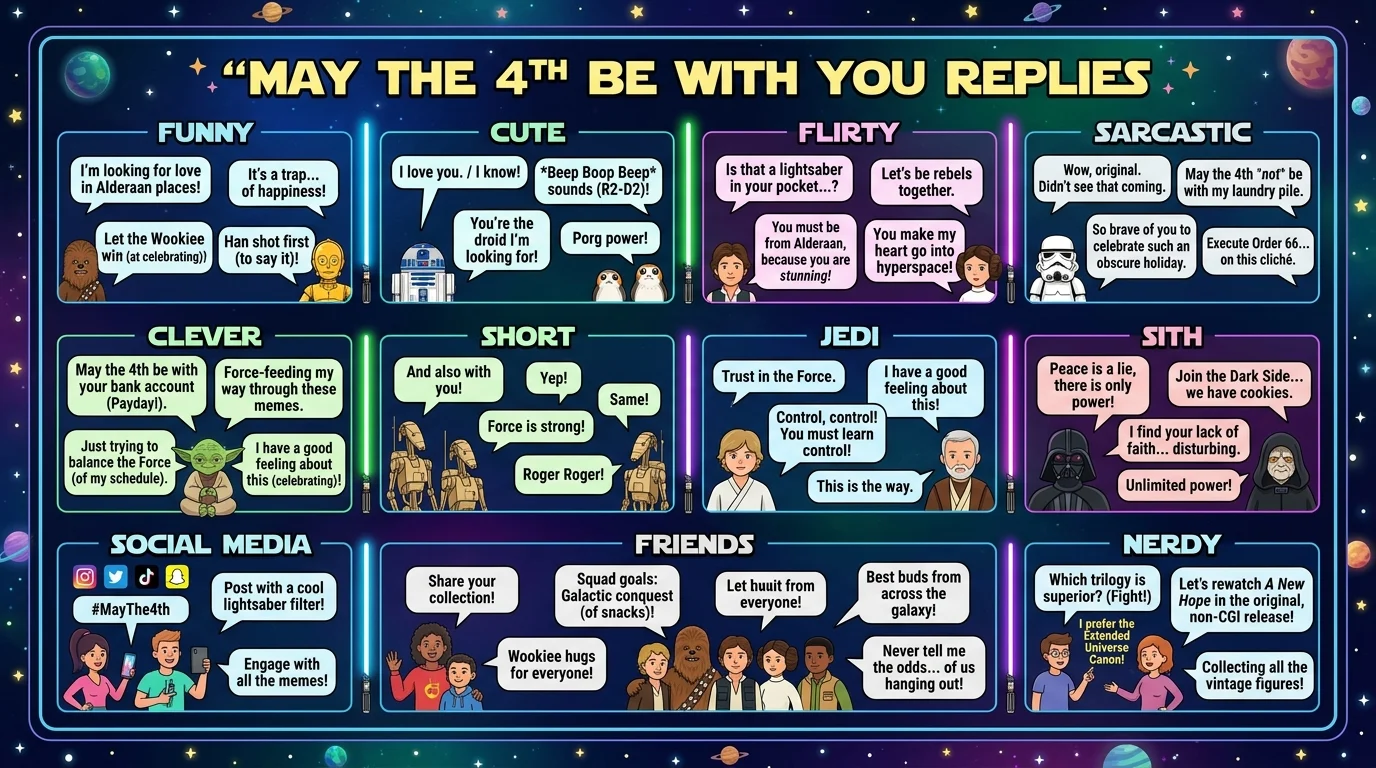 May the 4th be with you replies