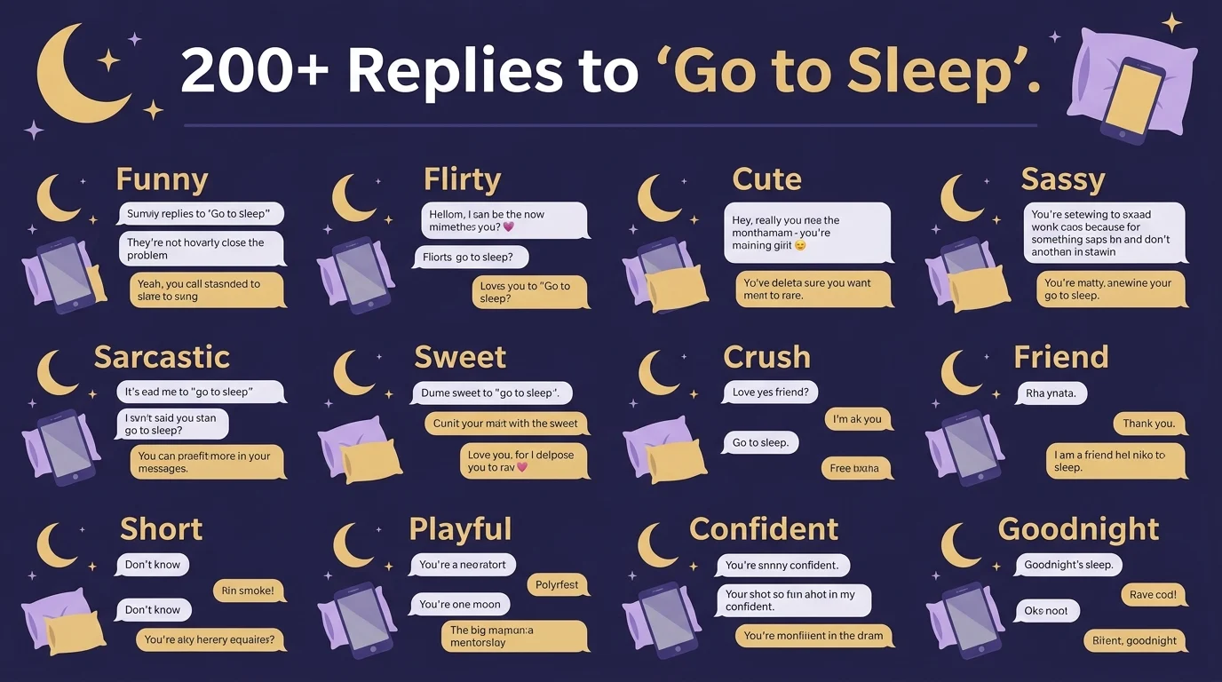 Replies to “go to sleep”