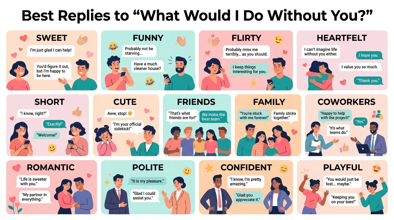 Replies to “what would I do without you”