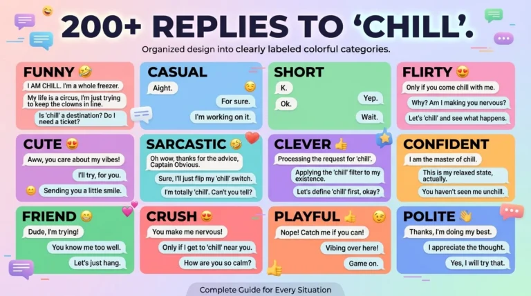 Reply to “chill”
