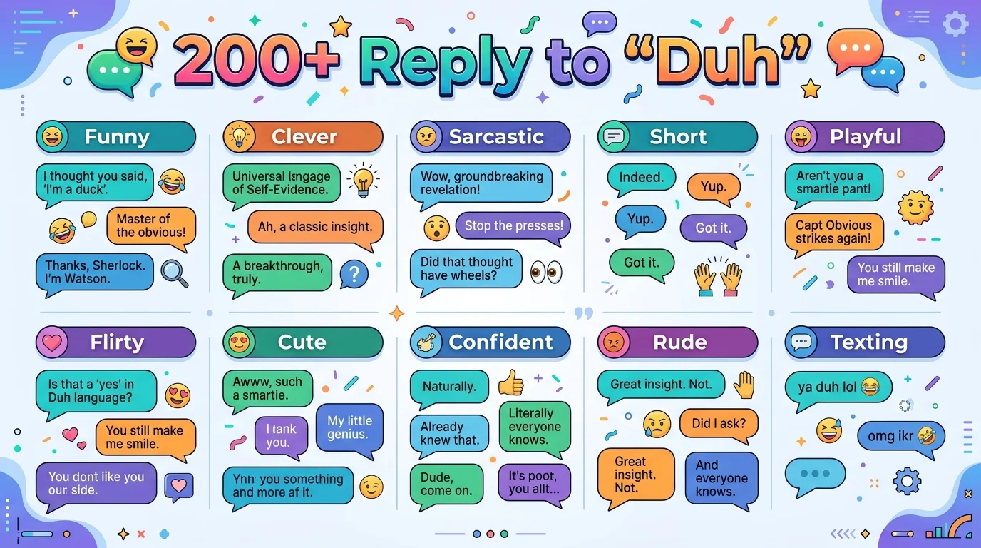 Reply to “duh”