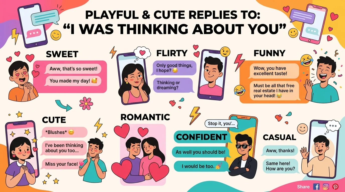 Respond to “I was thinking about you”