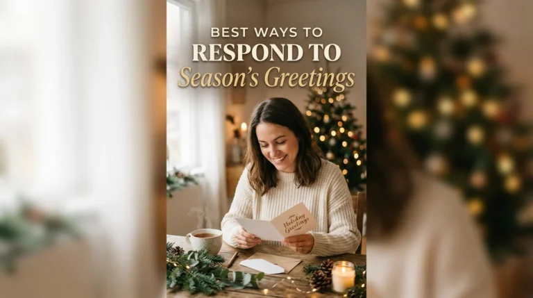 Best ways to respond to season’s greetings