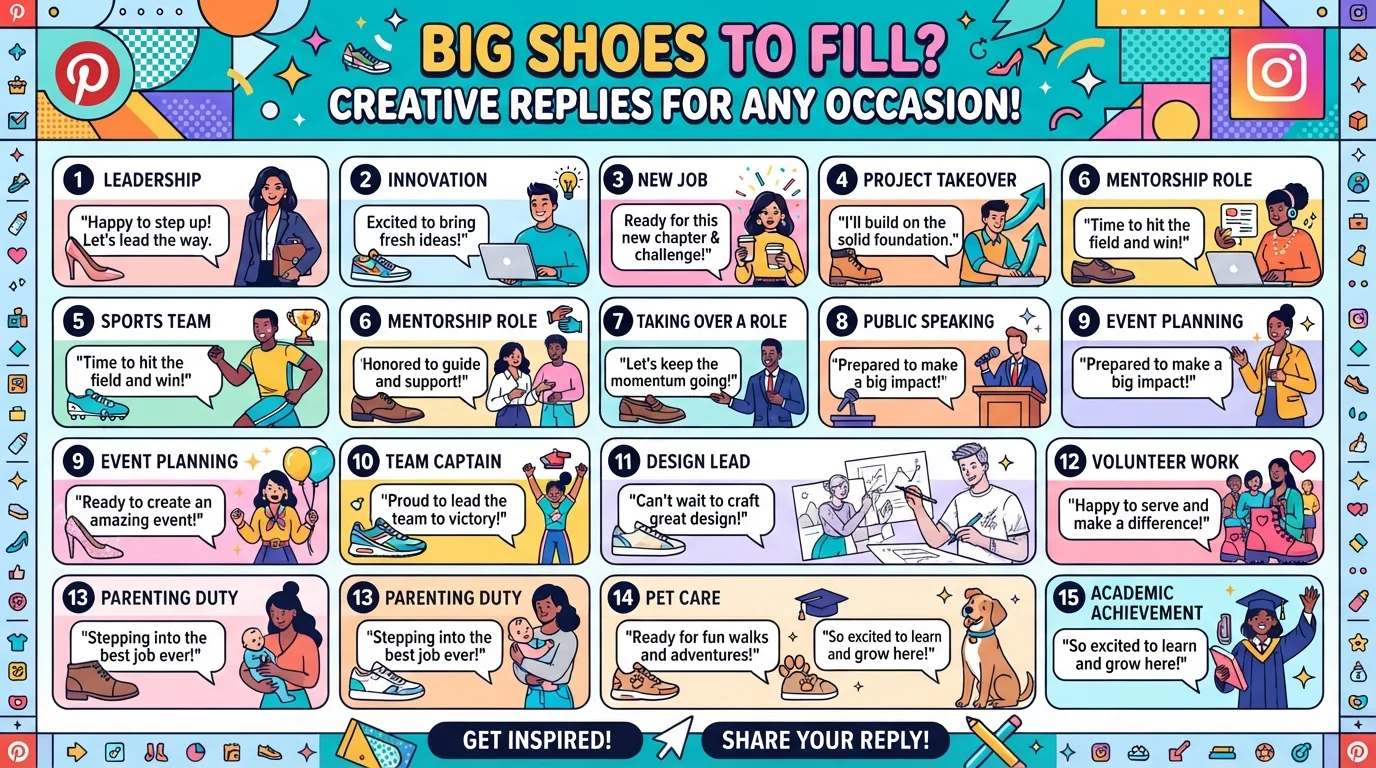 Big shoes to fill replies