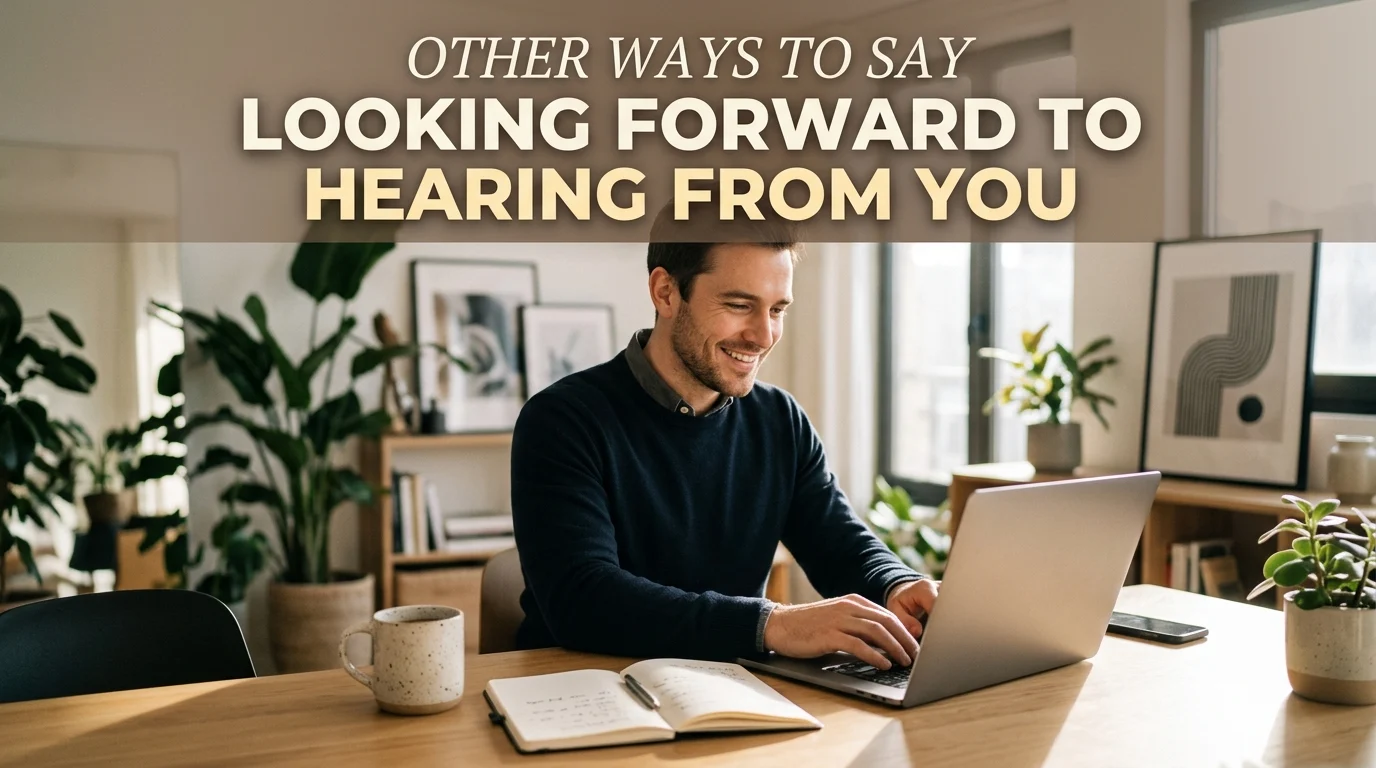 Other ways to say looking forward to hearing from you