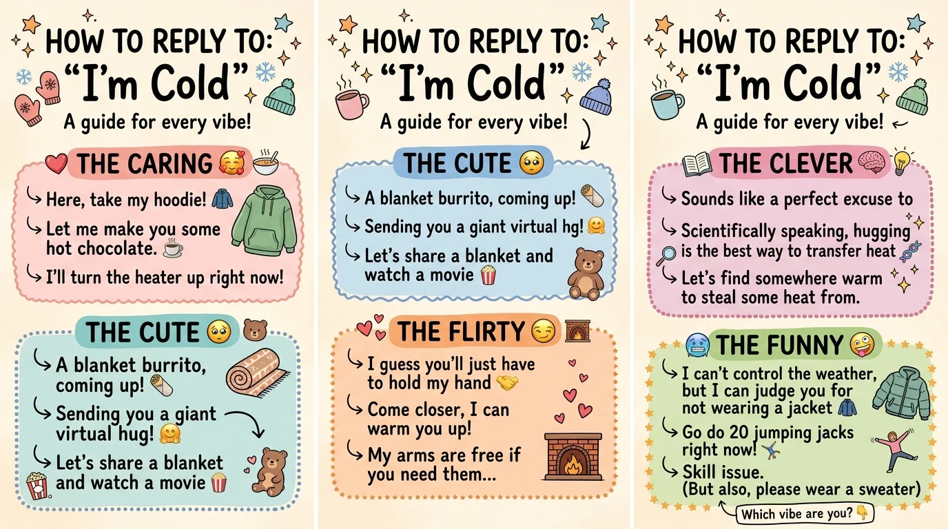 Replies to “I’m cold”