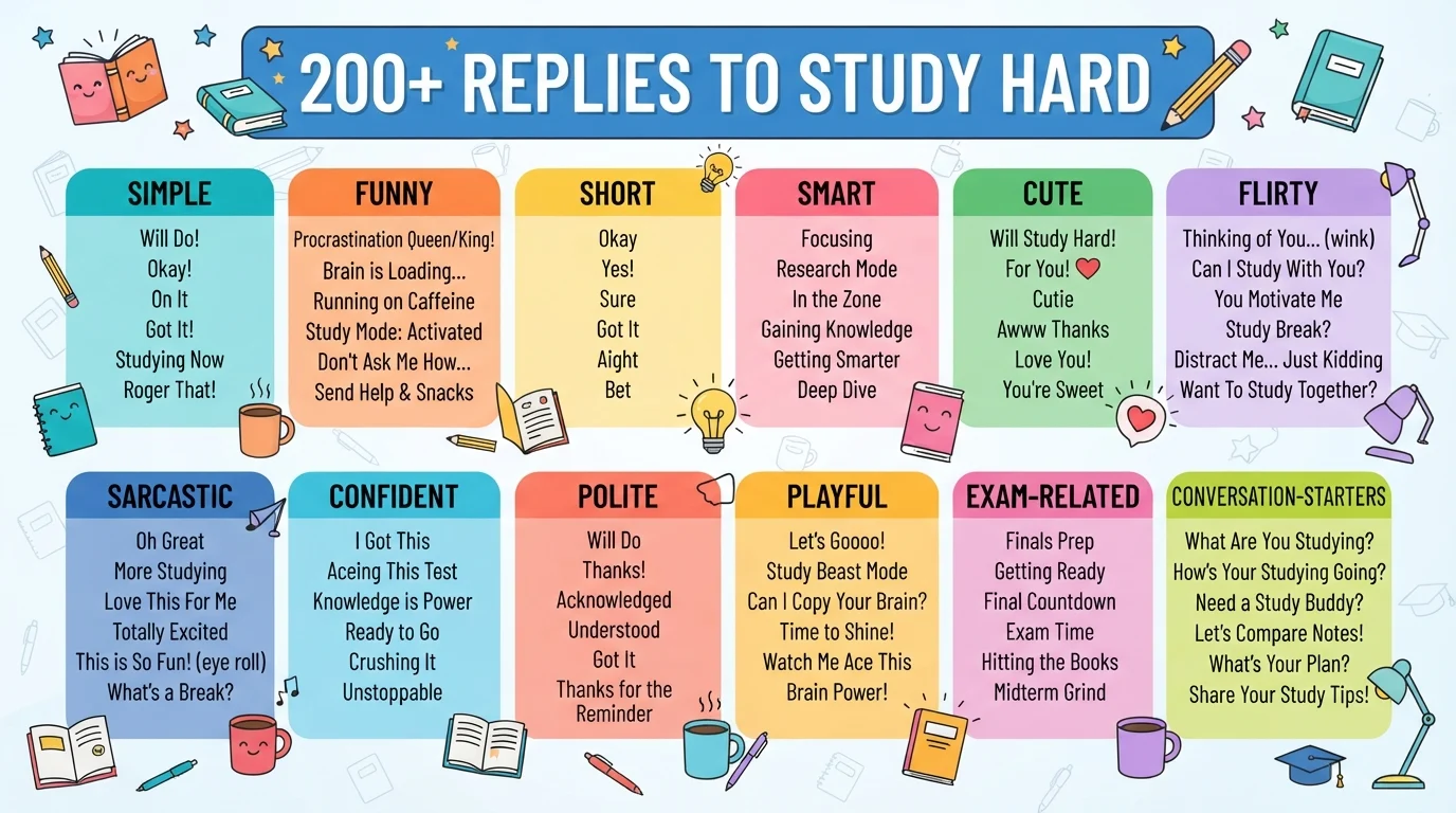 Replies to “study hard”