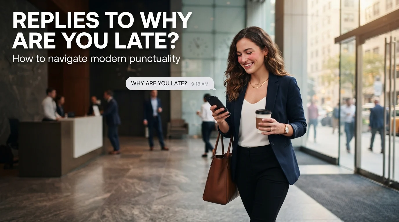 Replies to why are you late