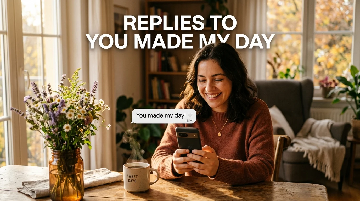Replies to you made my day