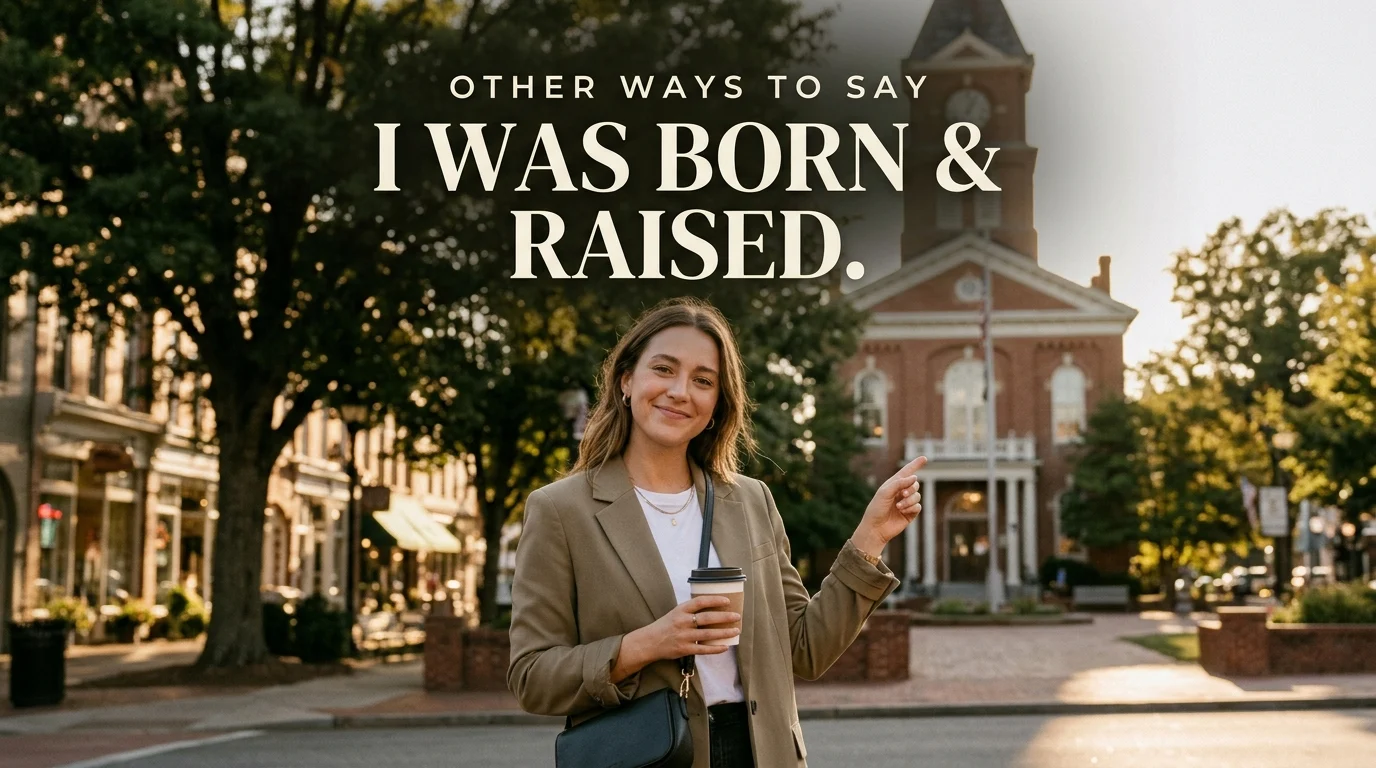 Ways to say I was born and raised