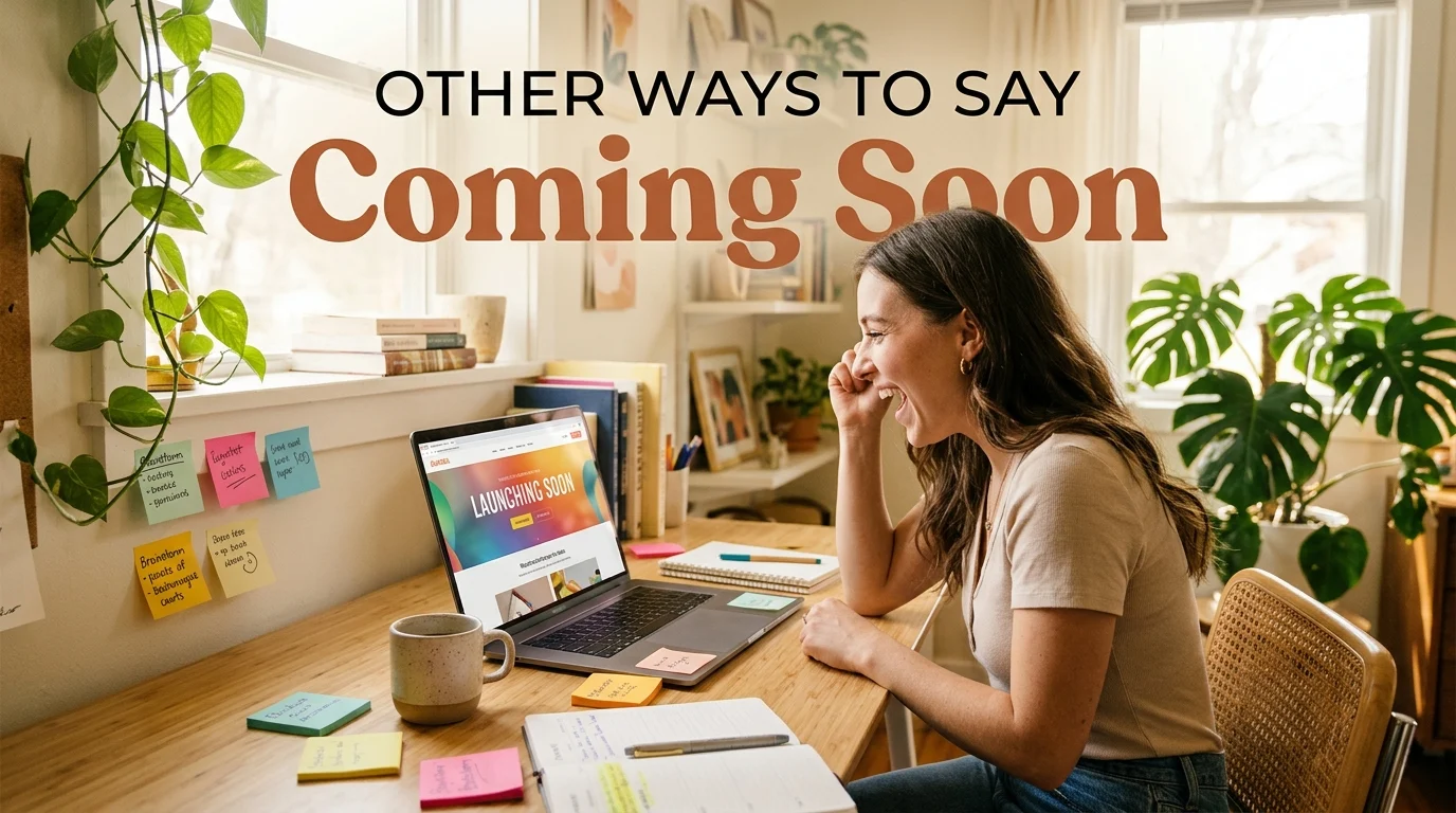 other ways to say coming soon