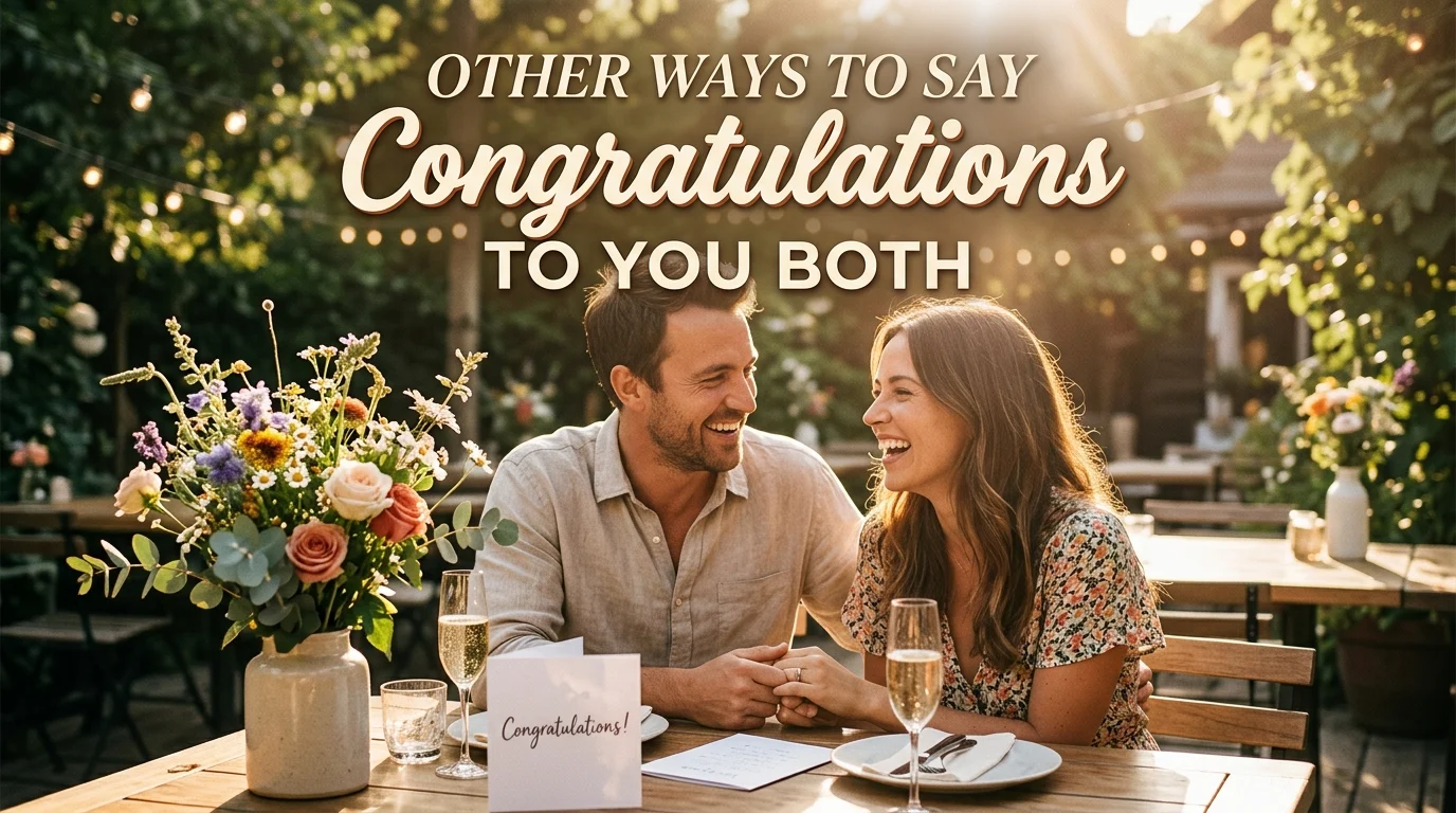 other ways to say congratulations to you both