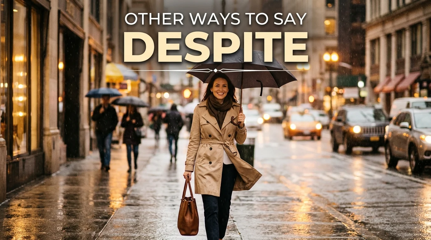 other ways to say despite