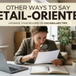 other ways to say detail oriented