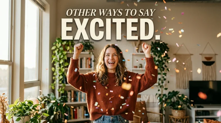 other ways to say excited