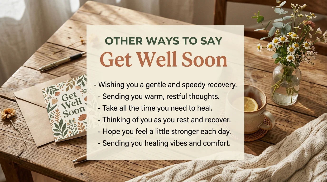 other ways to say get well soon