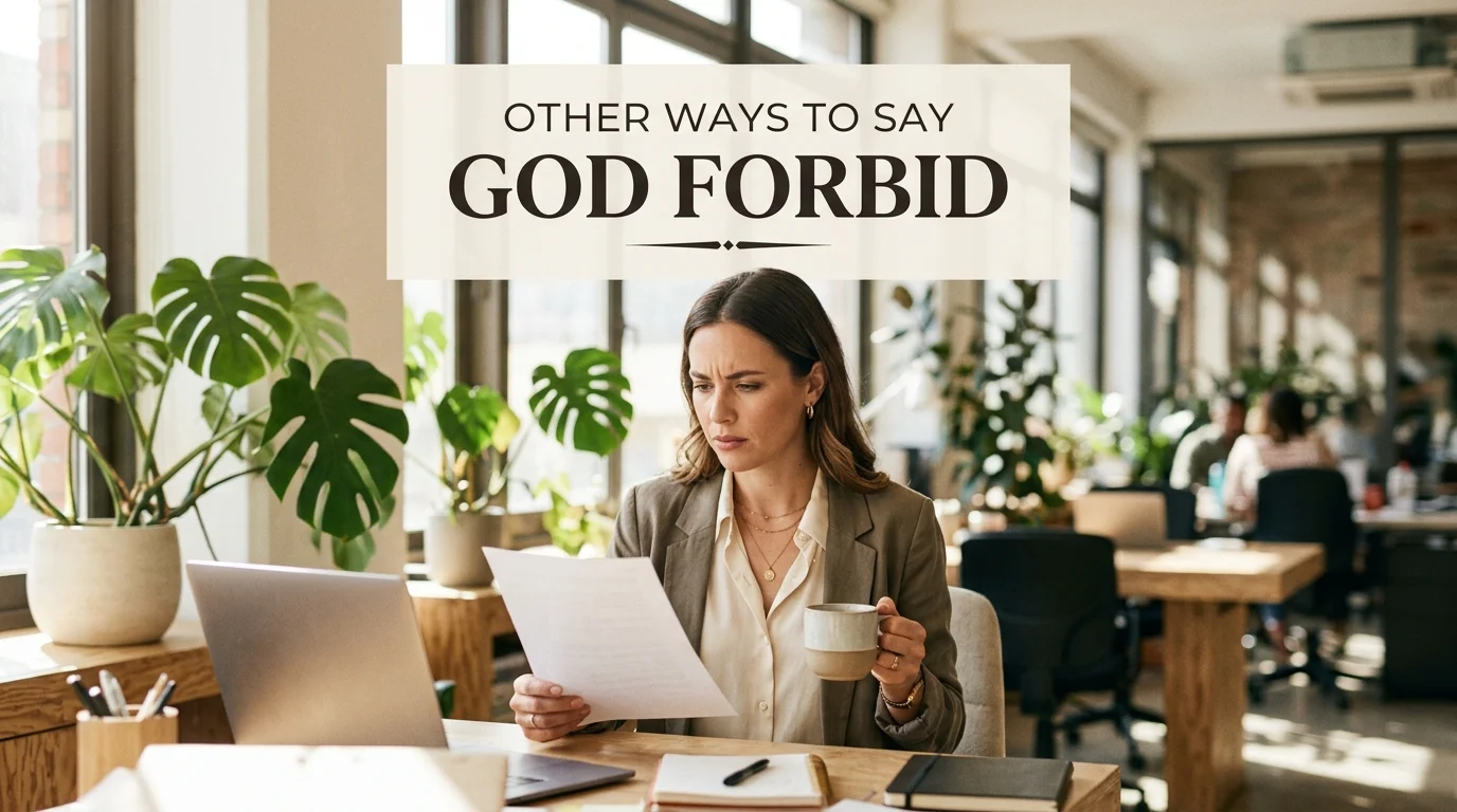 other ways to say god forbid
