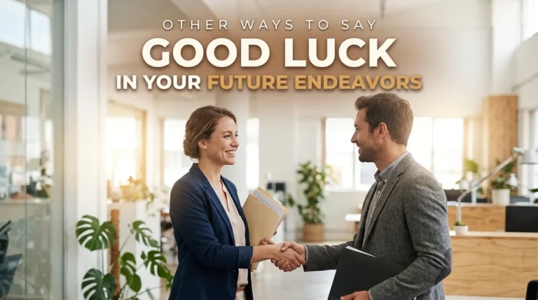 other ways to say good luck in your future endeavors