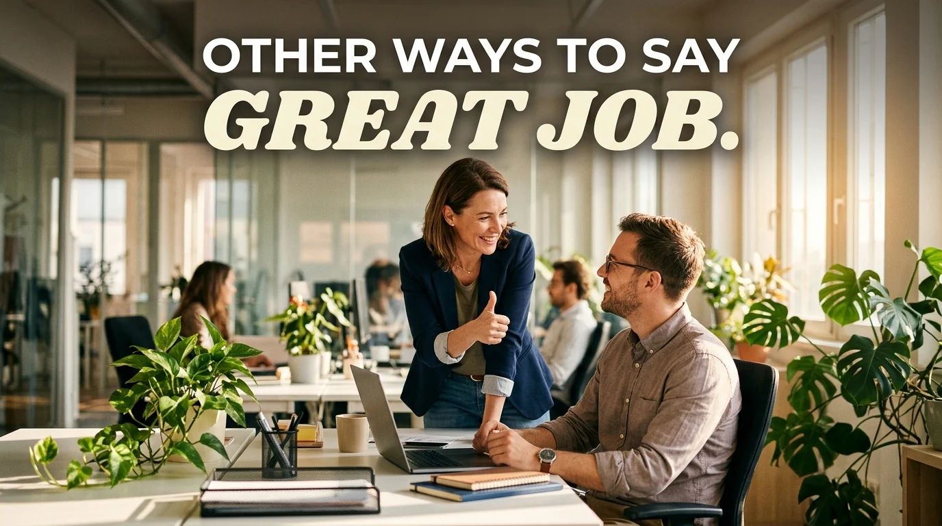 other ways to say great job
