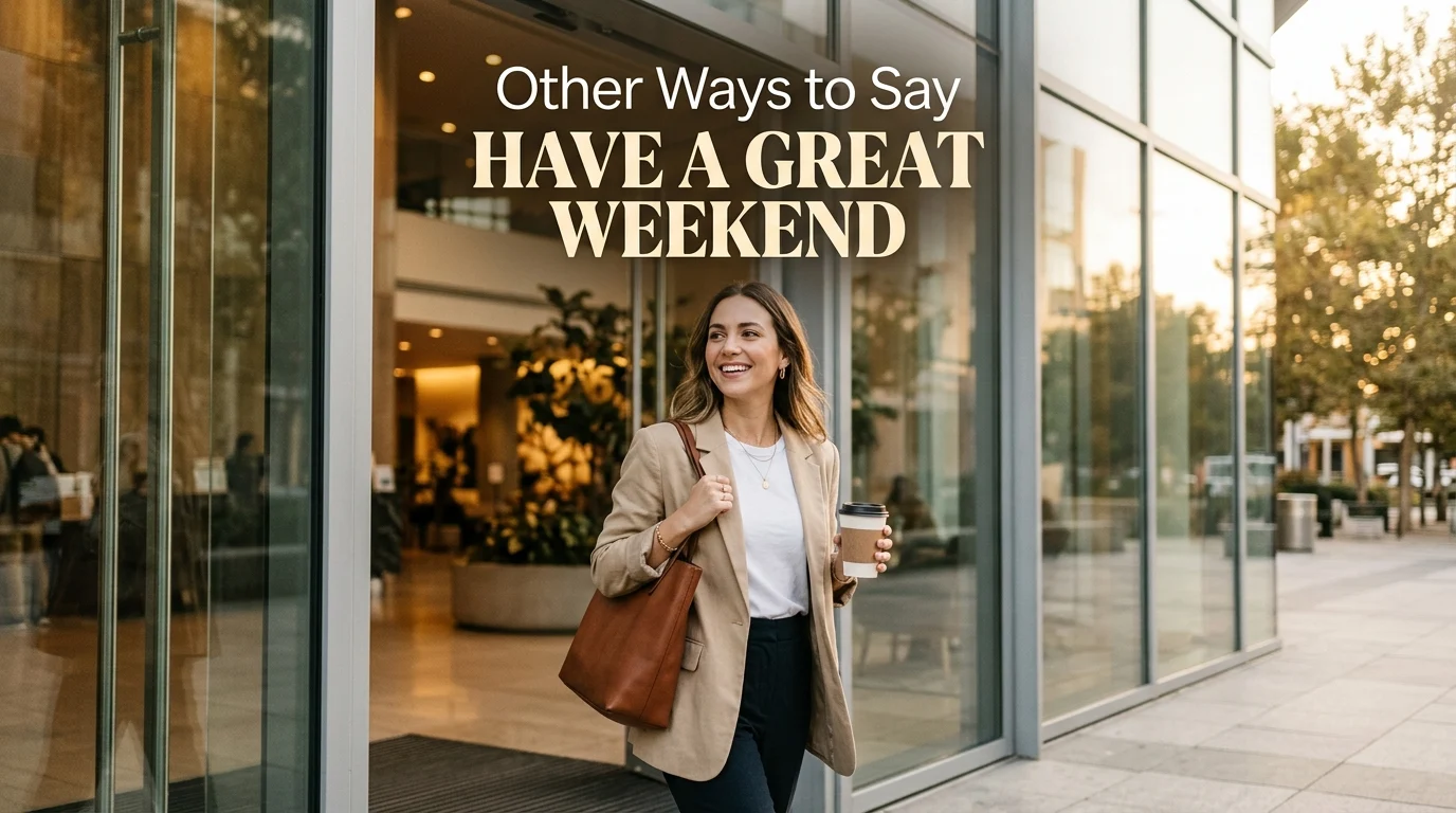 other ways to say have a great weekend