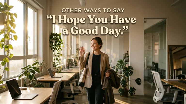 other ways to say i hope you have a good day