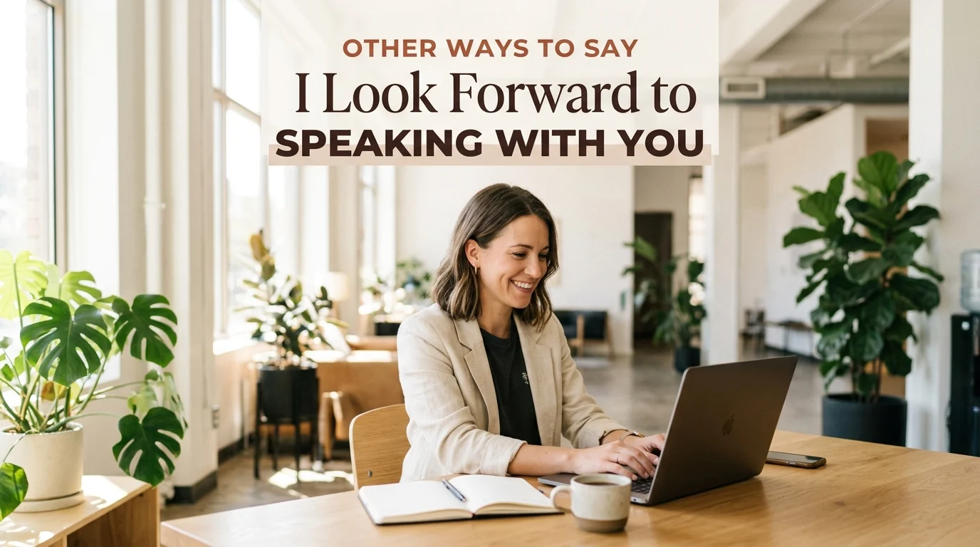 other ways to say i look forward to speaking with you