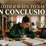 other ways to say in conclusion essay