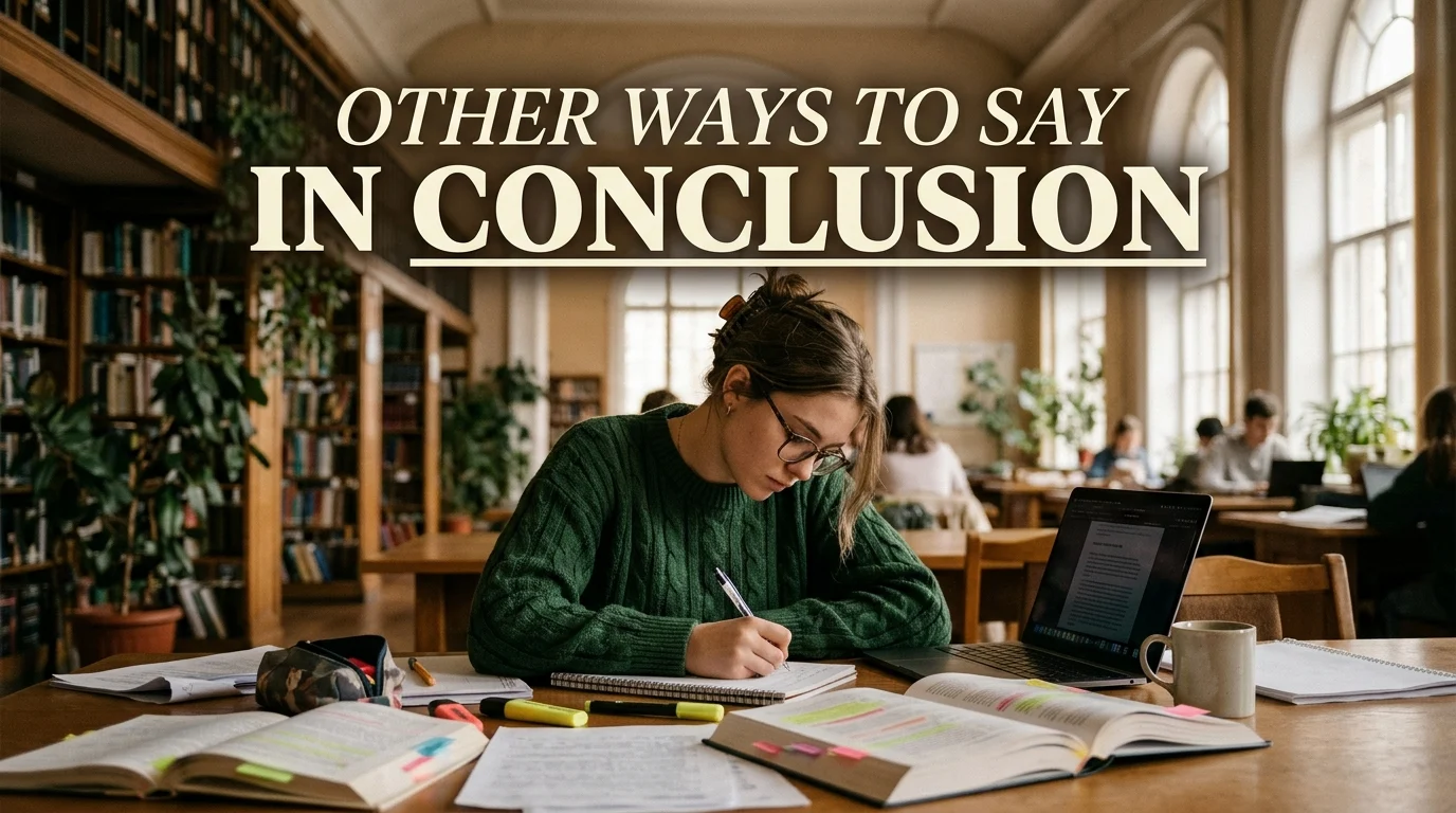 other ways to say in conclusion essay