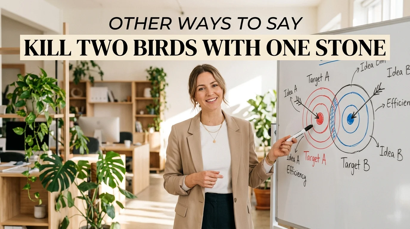 other ways to say kill two birds with one stone