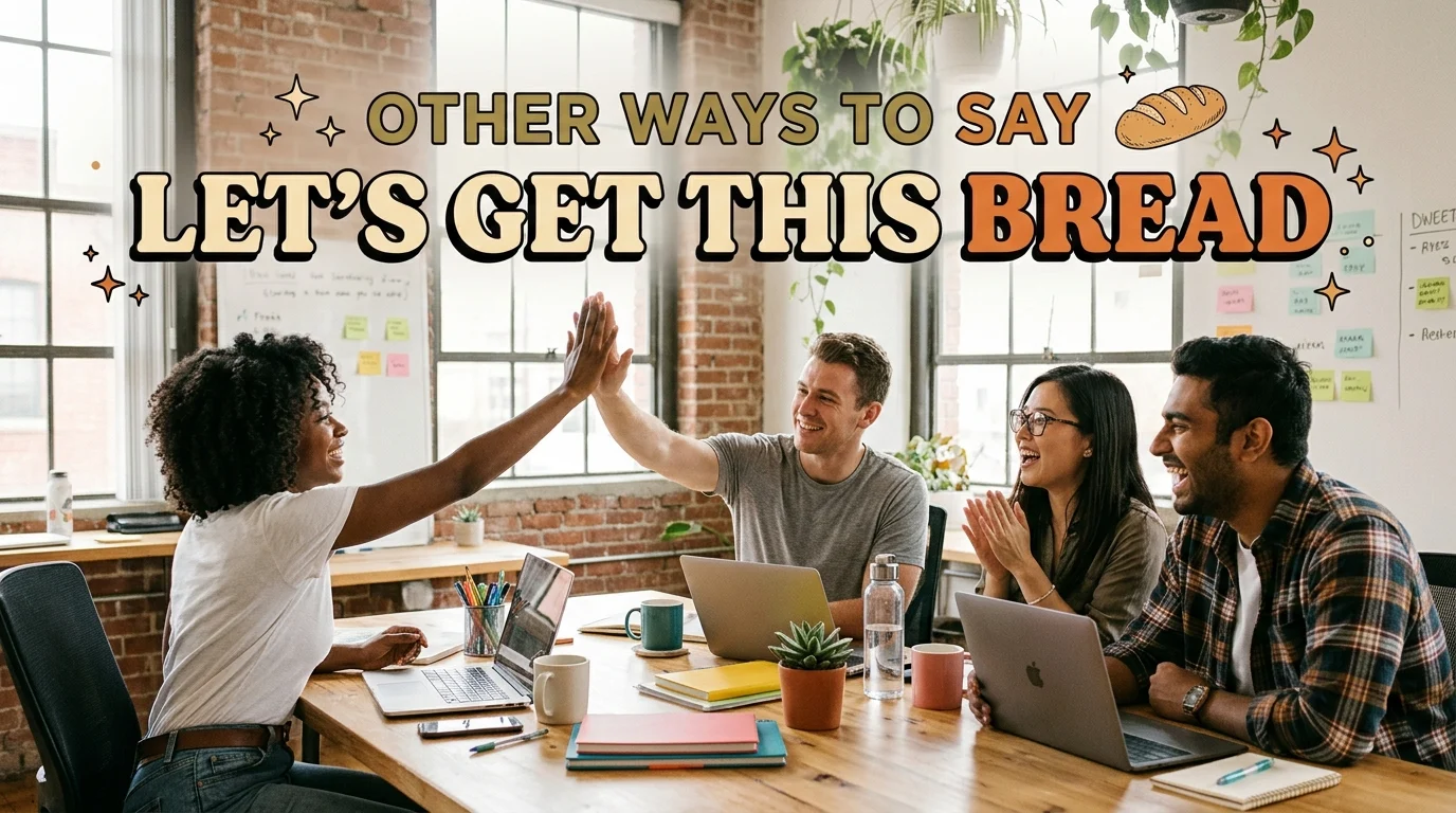 other ways to say let's get this bread