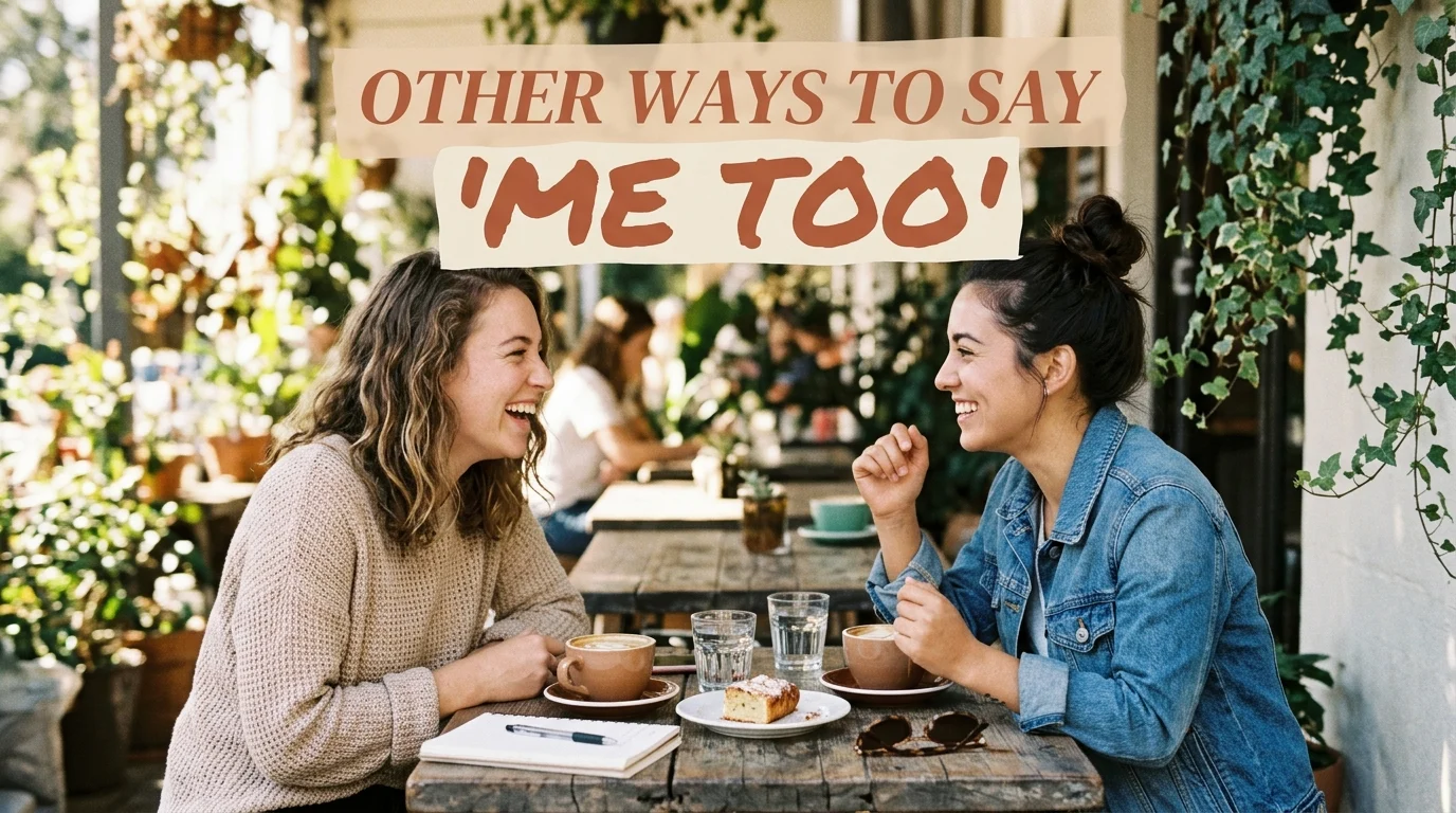 other ways to say me too