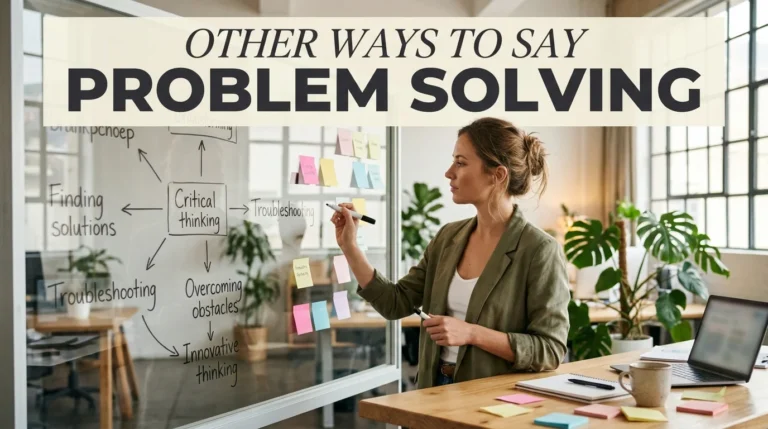 other ways to say problem solving