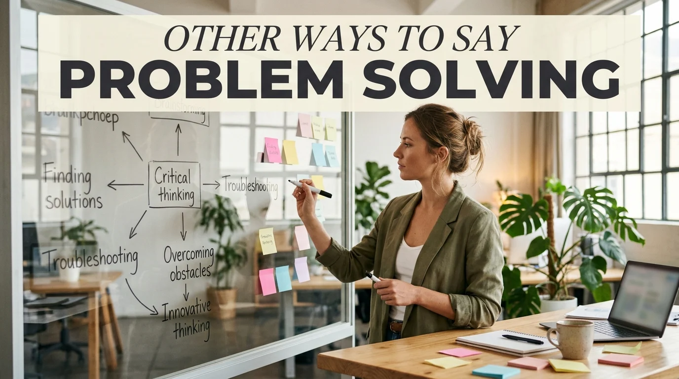 other ways to say problem solving