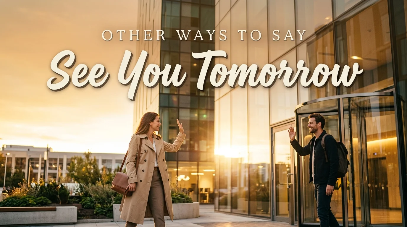 other ways to say see you tomorrow