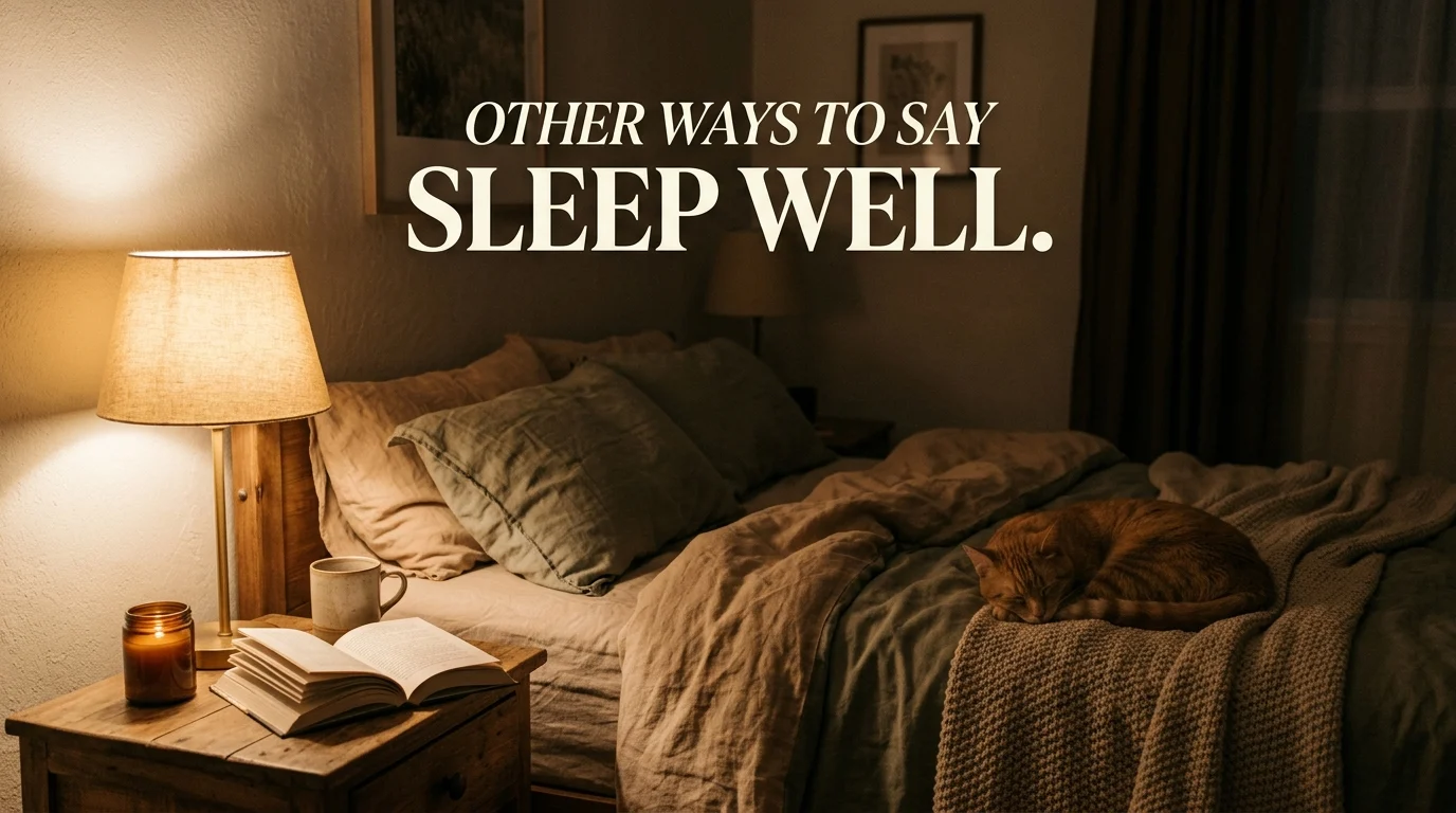 other ways to say sleep well